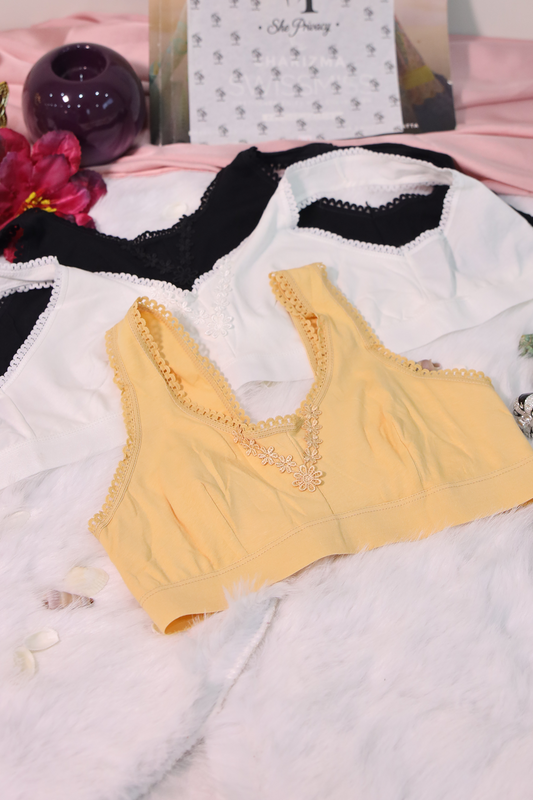 SP Adjustable Hook Half Camisole 3 Piece Set - 0041