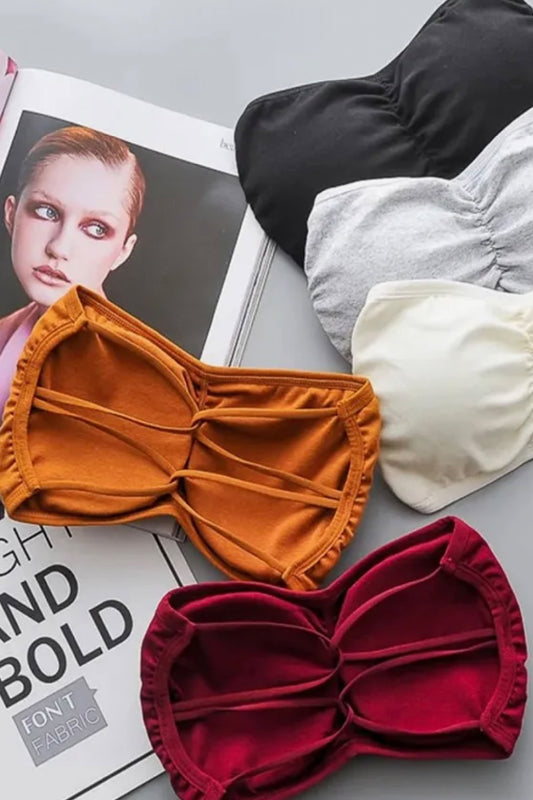 Strapless Beeds Bra - 0049