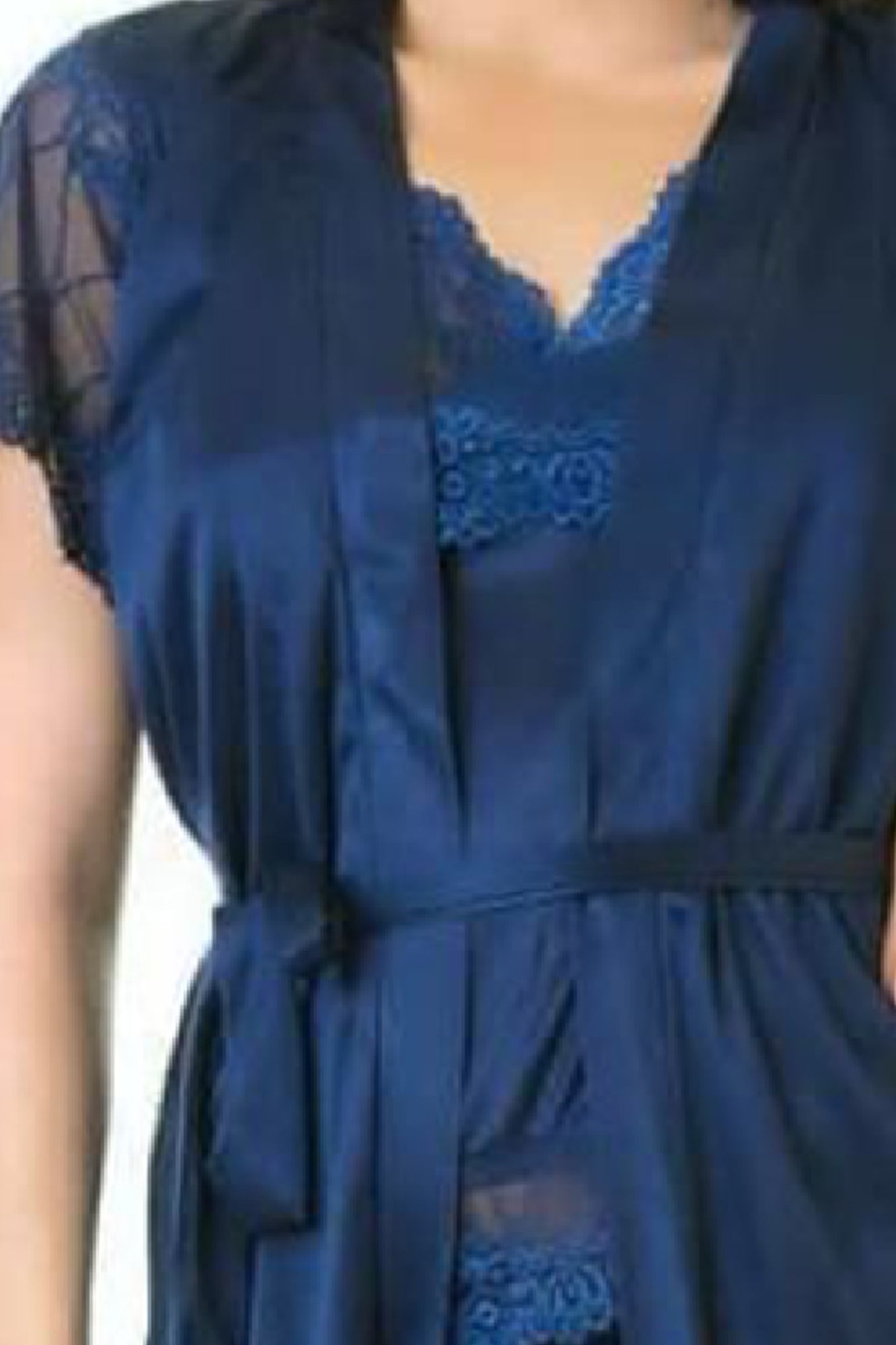 Soft Silk Three Piece Nighty