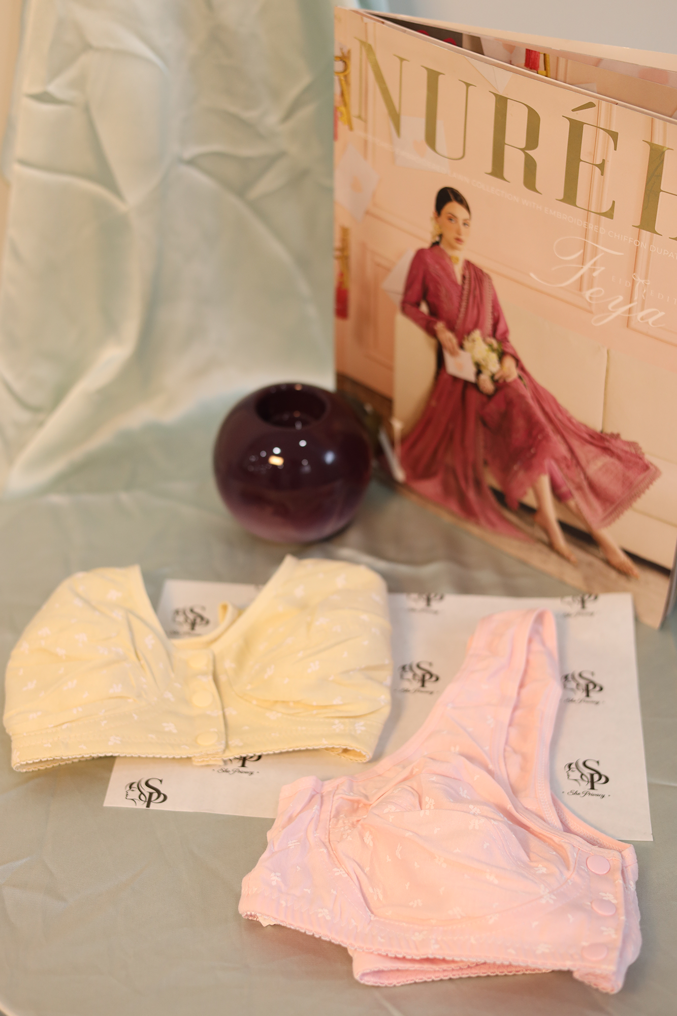 Pack of 2 Front Button Nursing Bras – 0075