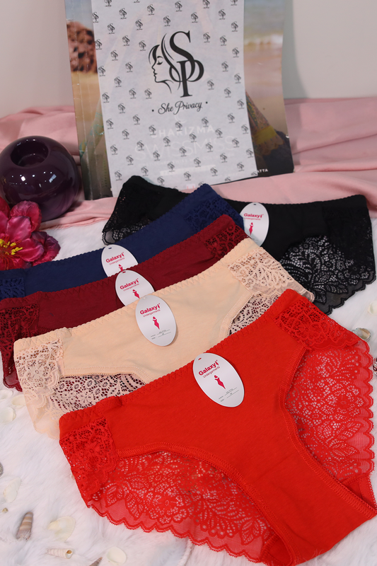 Pack of 2 Cotton Net Panty - 0031