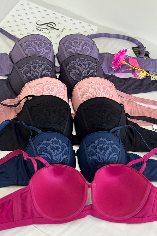 SP Floral Lace Push Up Underwire Bra