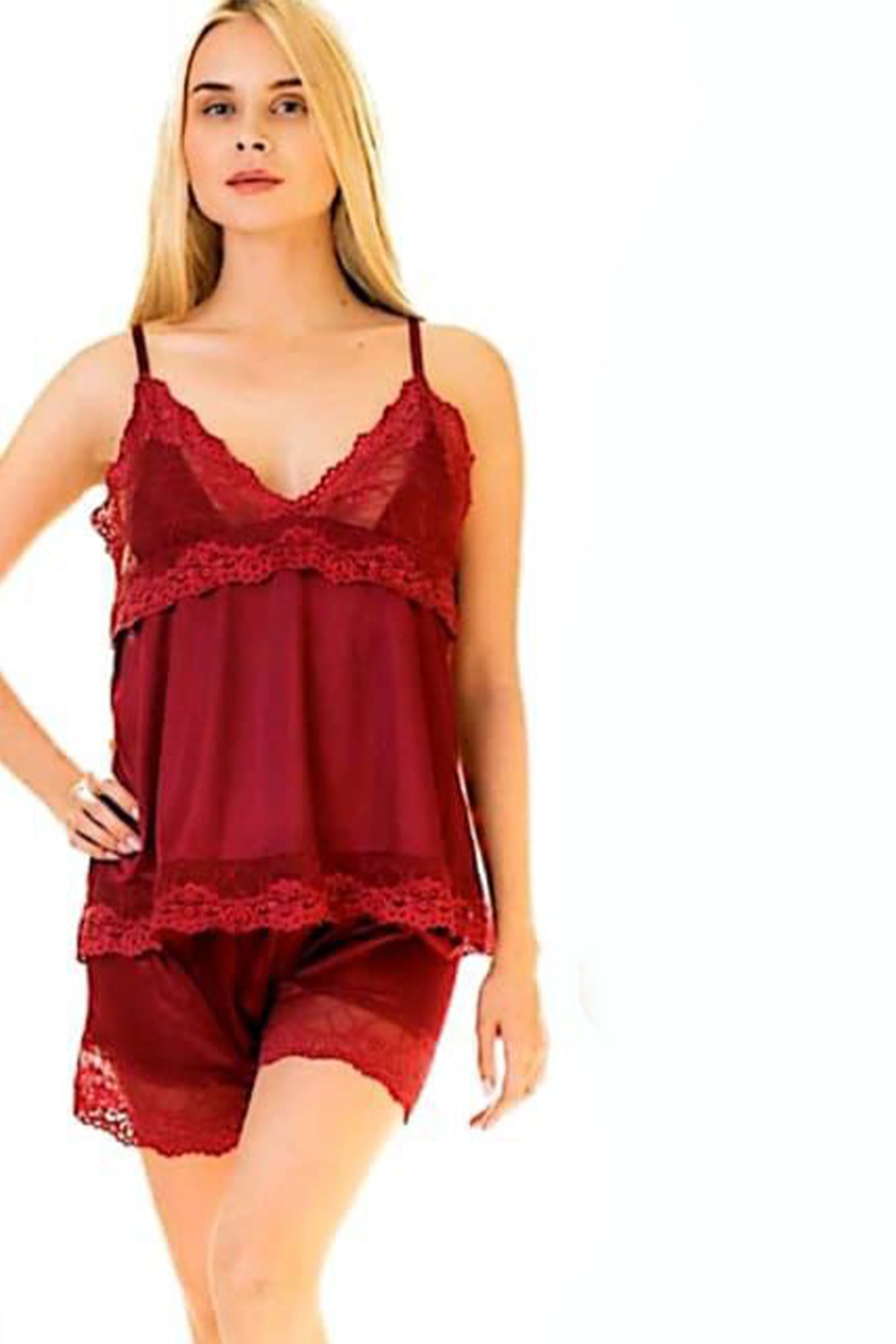 Soft Silk Three Piece Nighty